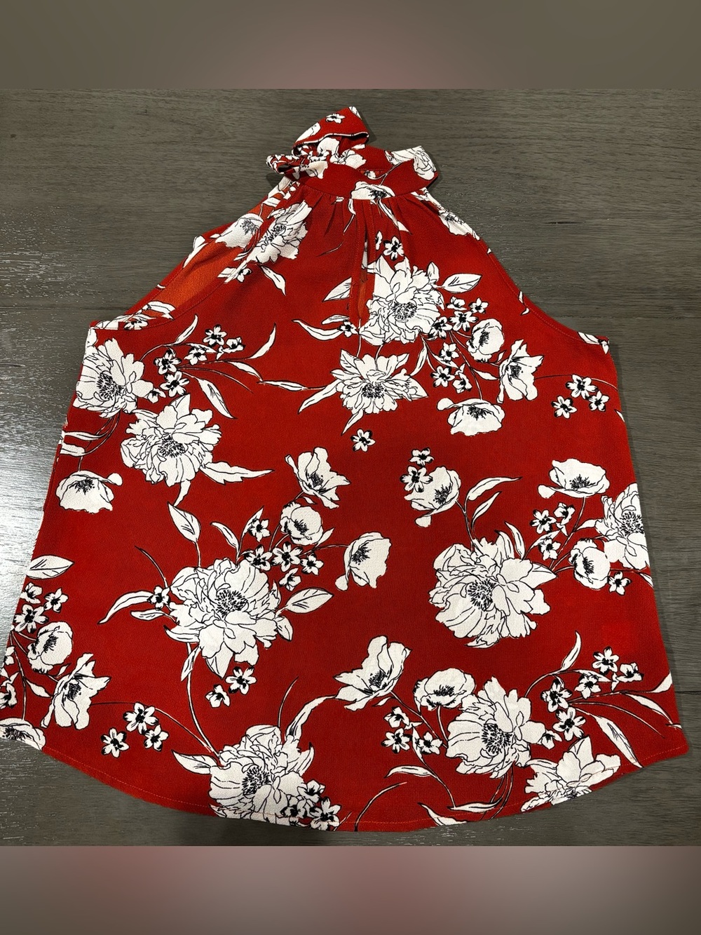 Papermoon Red Floral Halter Camisole